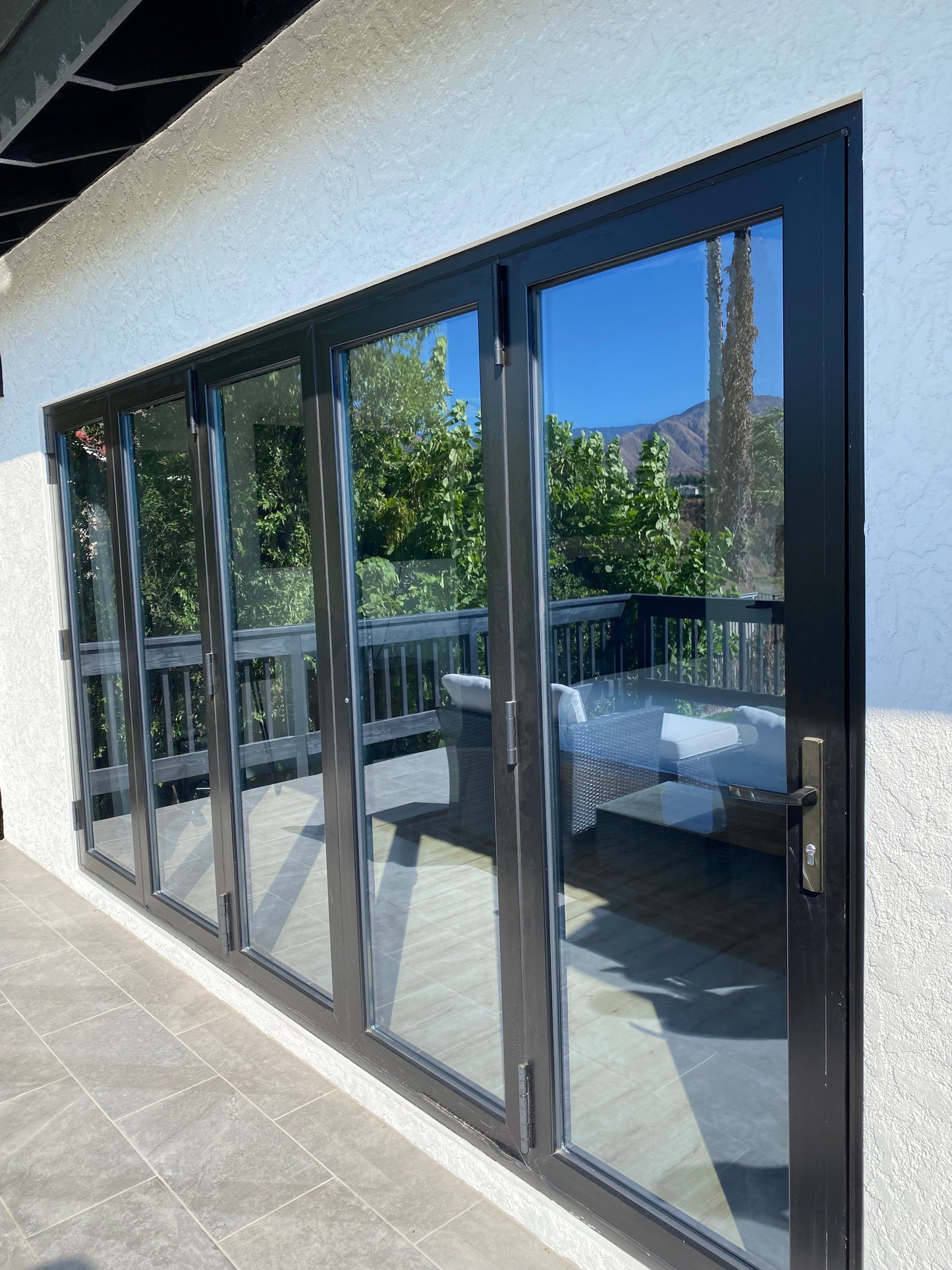 Aluminum Folding Doors 144" x 80"